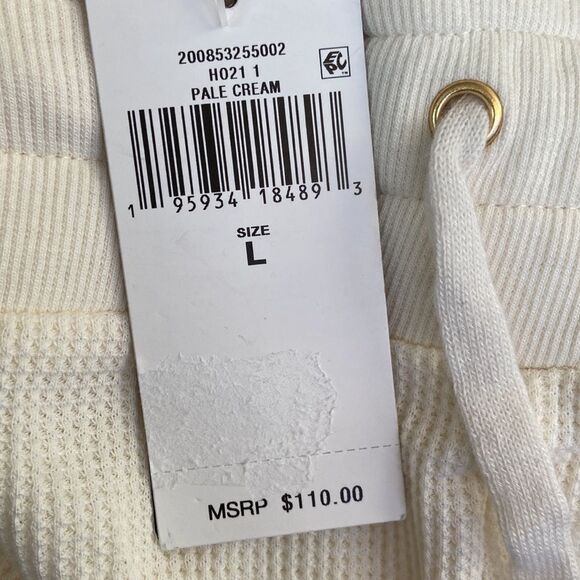 RALPH LAUREN Thermal Tie Textured Pull-on Pants. Color:Pale Cream XS, S, L, XL - Picture 4 of 4